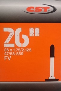 Dętka CST 26x1,75 - 2.125 Presta (FVL) TB-CS096 48mm