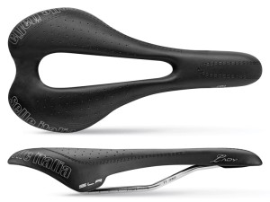 Siodło SELLE ITALIA SLR LADY FLOW S (id match - S3) ti 316 tube 7, fibra-tek, 185g czarne
