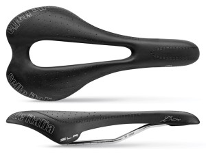 Siodło SELLE ITALIA SLR LADY FLOW L (id match - L3) ti 316 tube 7, fibra-tek, czarne