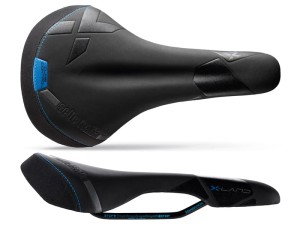Siodło SELLE ITALIA X-LAND E-BIKE TM L (id match - L1) Manganese Tube 7, fibra-tek - Mokka, 280g czarno-niebieski