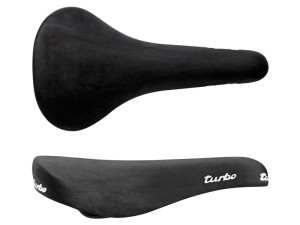 Siodło SELLE ITALIA TURBO 1980 NUBUK L (id match - L1) Fec Alloy 7, skóra nubuk, 295g czarne 