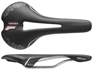 Siodło SELLE ITALIA FLITE FLOW L (id match - L2) ti 316 tube 7, fibra-tek, 210g czarne