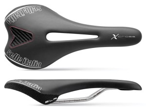 Siodło SELLE ITALIA SLR X-CROSS FLOW S (id match - S2) ti 316 tube 7, fibra-tek, 175g czarne