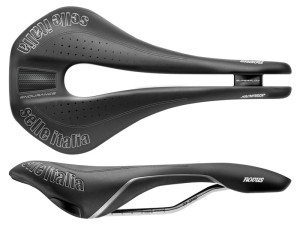 Siodło SELLE ITALIA NOVUS SUPERFLOW ENDURANCE S (id match - S3) ti 316 tube 7, fibra-tek, czarne
