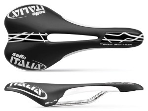 Siodło SELLE ITALIA SLR TEAM EDITION FLOW (id match - S2) ti 316 tube 7, fibra-tek, 170g czarno-białe