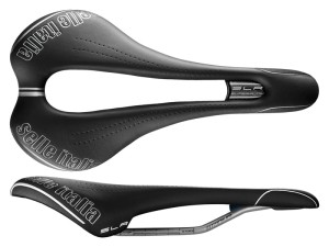 Siodło SELLE ITALIA SLR TITANIUM SUPERFLOW S (id match - S3) titanium tube 7, fibra-tek, czarne