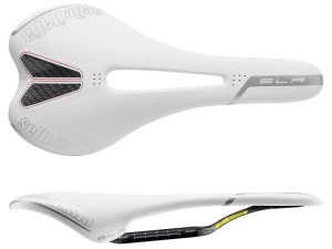 Siodło SELLE ITALIA SLR KIT CARBONIO FLOW S (id match - S2) carbon/keramic 7x9, fibra-tek, 120g białe 
