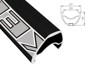 Obręcz mtb ALEXRIMS XED44 29x32otw. Tubeless Ready H.tarczowy spawana kapslowana czarna