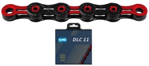 Łańcuch KMC DLC ACE X-11-SL 11rz 118ogniw k/ czarno-czerwony