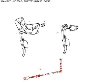 Pancerz do linki hamulca SRAM eTap HRD Stealthamajig