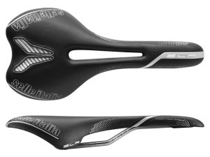 Siodło SELLE ITALIA SLR FRICTION FREE FLOW S (id match - S2) titanium 7, fibra-tek, 185g czarne (NEW)
