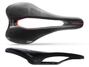 Siodło SELLE ITALIA SLR BOOST KIT CARBONIO SUPERFLOW L (id match - L3) carbon/keramic 7x9, fibra-tek, czarne 