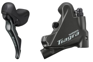 Shimano zestaw Tiagra ST-4720/BR-4770 okł. żywiczne z radiatorem L03A przód 1000mm