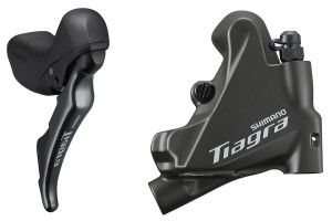Shimano zestaw Tiagra ST-4720/BR-4770 okł. żywiczne z radiatorem L03A tył 1700mm
