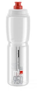 Bidon Elite Jet Clear Czerwony 950ml 