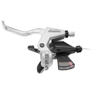 Shimano Altus Dźwignia Przerzutki/Hamulca Klamkomanetka Lewa 3rz ST-M310 V-Brake Srebrna
