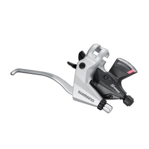 Shimano Altus Dźwignia Przerzutki/Hamulca Klamkomanetka Prawa 8rz ST-M310 V-Brake Srebrna