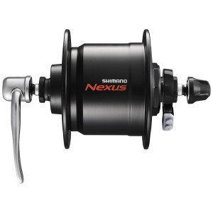 Shimano Nexus Piasta Dynamo 132/36 czarna DH-C3000-2N-QR 6V/2.4W QR