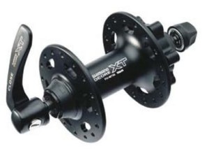 Shimano Deore XT Piasta Przód Czarna HB-M756 pod Hamulec Tarczowy 6 Śrub