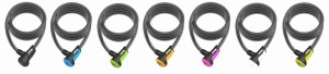 Zapięcie rowerowe ONGUARD NEON 8162BL Linka - 12mm 180cm - uchwyt + 2 x Klucze z kodem