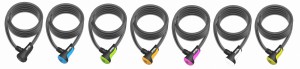 Zapięcie rowerowe ONGUARD NEON 8163BL Linka - 12mm 120cm - 2 x Klucze z kodem