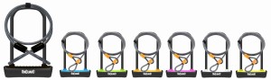 Zapięcie rowerowe ONGUARD NEON 8154BL U-LOCK - 115mm 230mm - uchwyt + 2 x Klucze + linka 10mm 120cm