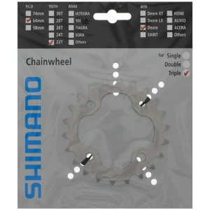 Tarcza Mechanizmu Shimano Deore FC-M532 22T Srebrna