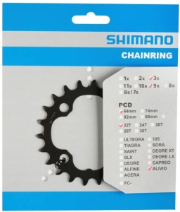 Tarcza Mechanizmu Shimano Alivio FC-M4050 22T-AN