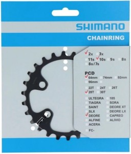 Tarcza Mechanizmu Shimano Deore FC-M6000-2 28T BG
