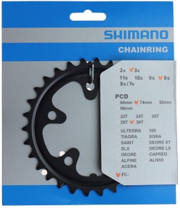 Tarcza Mechanizmu Shimano Claris FC-2403 30T Czarna
