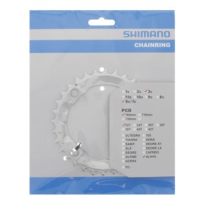 Tarcza Mechanizmu Shimano Alivio FC-M415 32T Srebrna