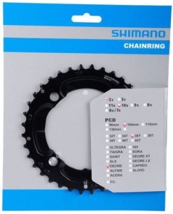 Tarcza Mechanizmu Shimano Deore FC-M617 36T-AY