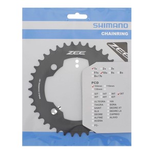 Tarcza mechanizmu Shimano ZEE FC-M640 38T k/ czarny