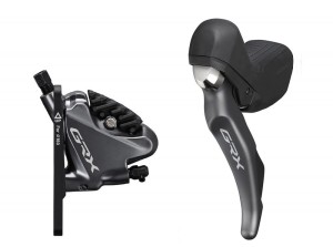 Shimano zestaw GRX ST-RX810/BR-RX810 okł. żywiczne z radiatorem L03A przód 1000mm