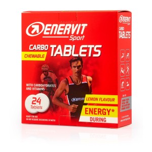 Tabletki Enervit Carbo Tablets 24szt (tabletki węglowodanowe do ssania)