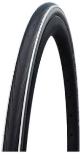 Opona Schwalbe Lugano II 700x25c K-Guard drut czarno-biała
