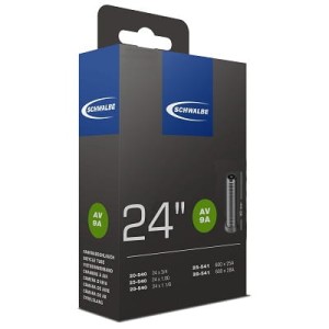 Dętka Schwalbe AV-9A Standard 24x3/4/1-1/8 do wózka inwalidzkiego zawór AV 40mm 95g