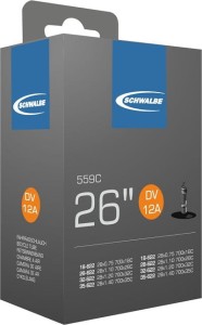 Dętka Schwalbe DV-12A Standard 26x1.00/1.50 zawór DV 40mm 120g