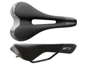 Siodło SELLE ITALIA SPORTOURING ST 3 SUPERFLOW S (id match - S3) Fec Alloy 7x9, soft-tek, żelowe czarne