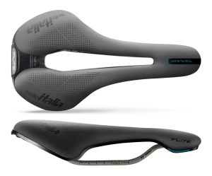 Siodło SELLE ITALIA FLITE BOOST SUPERFLOW GRAVEL L (id match - L3) TI 316 Tube 7, fibra-tek, czarne
