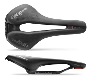 Siodło SELLE ITALIA FLITE BOOST SUPERFLOW KIT CARBONIO S (id match - S3) carbon +10mm 7x9, fibra-tek, czarne 