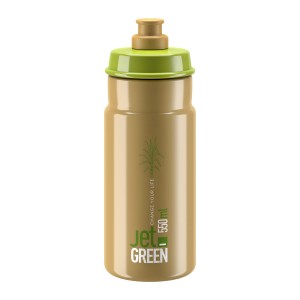 Bidon Elite Jet Green Brown White logo 550ml