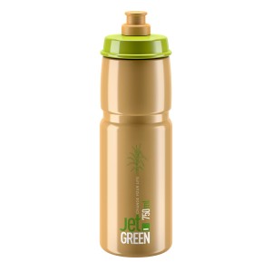 Bidon Elite Jet Green Brown White logo 750ml