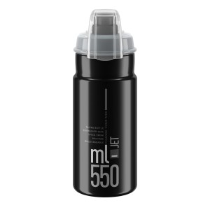 Bidon Elite Jet Plus Black Grey logo 550ml