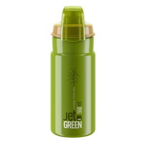 Bidon Elite Jet Green Plus Olive White logo 550ml