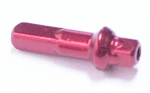Nyple CN Spoke AN18 18mm z klejem aluminium czerwony