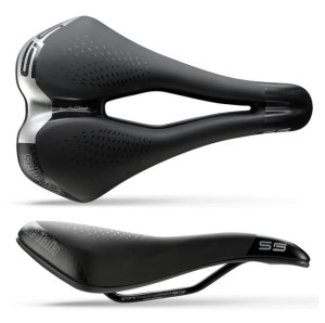 Siodło SELLE ITALIA SPORT S 5 LADY SUPERFLOW S (id match - S3) Fec Alloy 7, soft-tek, żelowe czarne