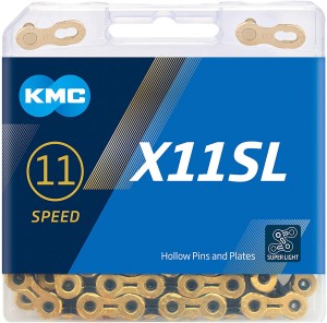 Łańcuch KMC X11SL gold/black ( 11 rzędowy ) - 118 ogniw