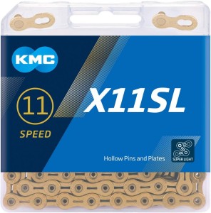 Łańcuch KMC X11SL gold ( 11 rzędowy ) - 118 ogniw