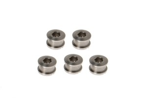 Śruby Stronglight do zębatek korby torowej, stal, 5 par